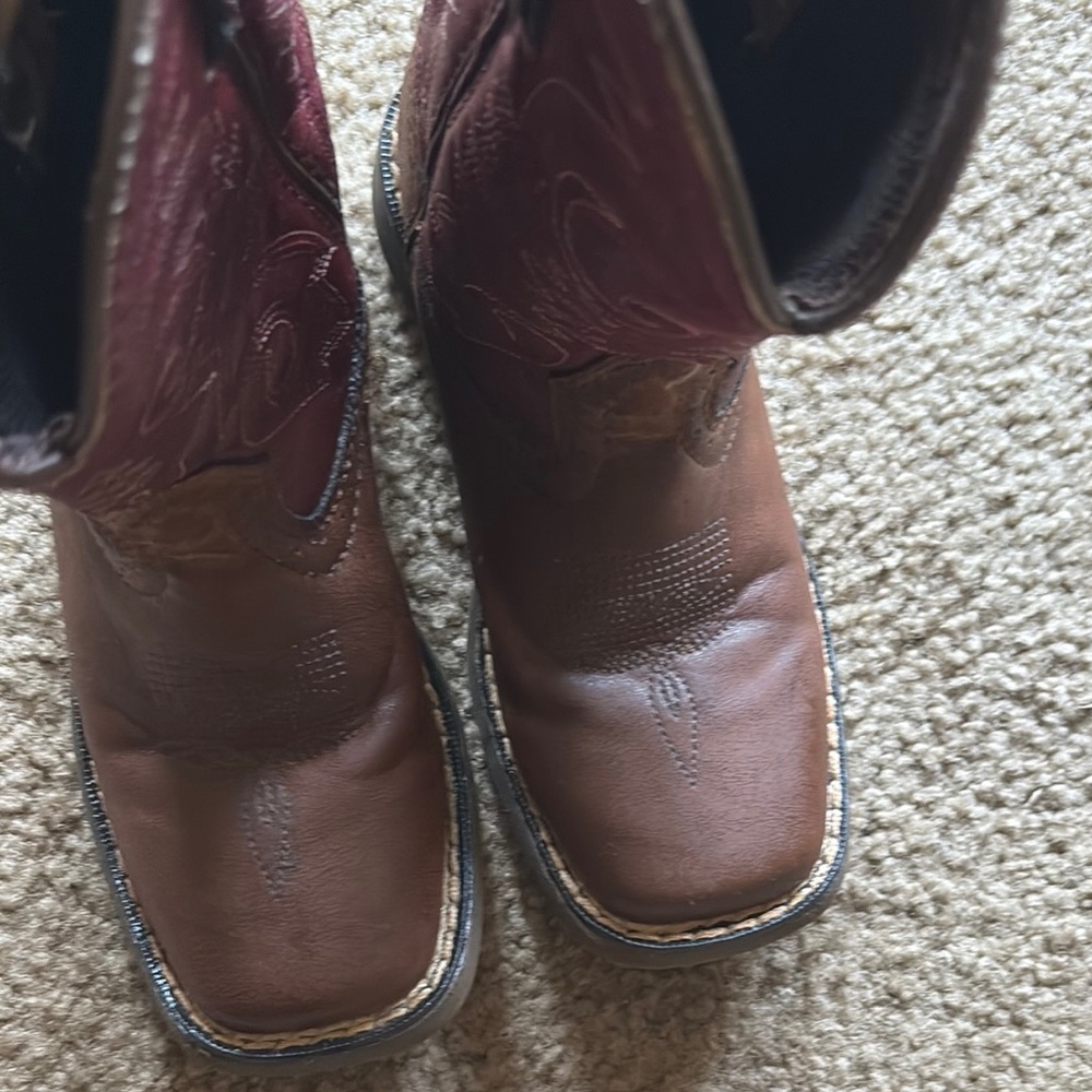 Durango Kids Brown and Red Boots